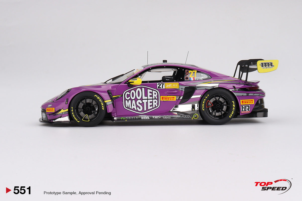 TopSpeed Models 1:18 Porsche 911 GT3 R #27 HubAuto Racing 2023 FIA GT World Cup  70th Macau Grand Prix