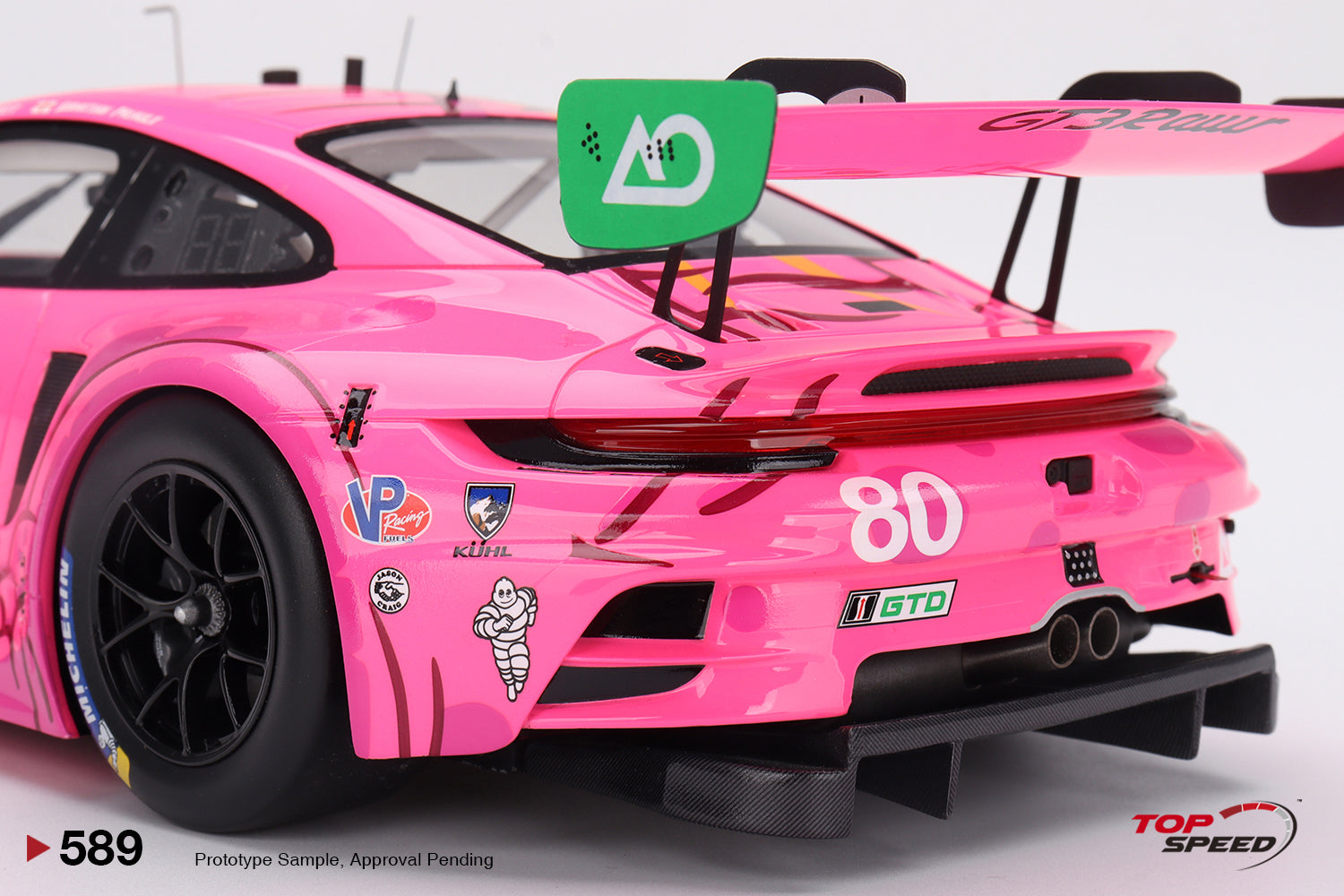 TopSpeed Models 1:18 Porsche 911 GT3 R #80 AO Racing 2023