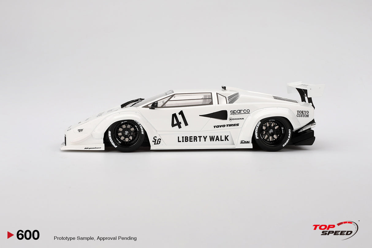 TopSpeed Models 1:18 Lamborghini Countach LB-WORKS White  2024 Tokyo Auto Salon