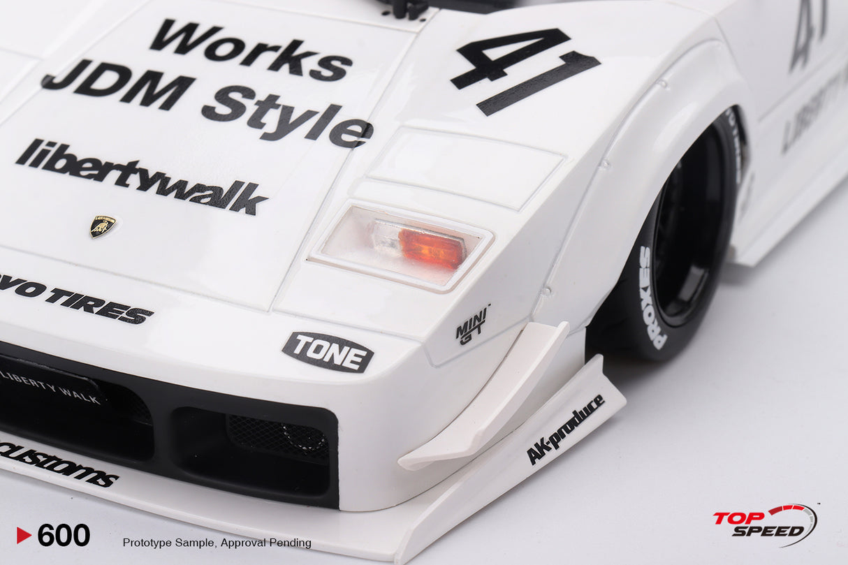 TopSpeed Models 1:18 Lamborghini Countach LB-WORKS White  2024 Tokyo Auto Salon