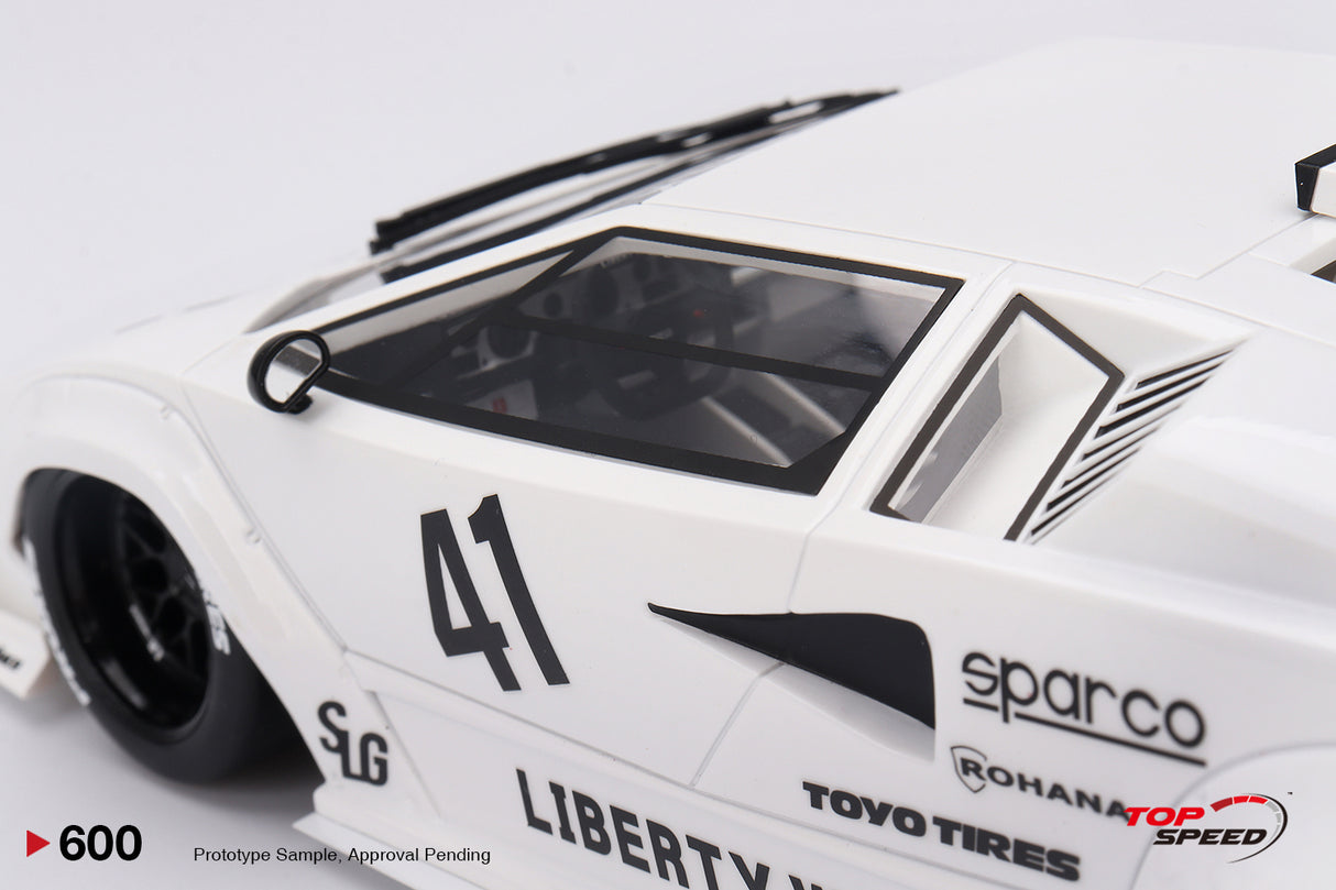 TopSpeed Models 1:18 Lamborghini Countach LB-WORKS White  2024 Tokyo Auto Salon