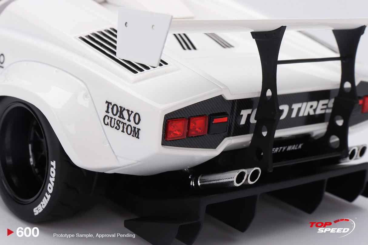 TopSpeed Models 1:18 Lamborghini Countach LB-WORKS White  2024 Tokyo Auto Salon