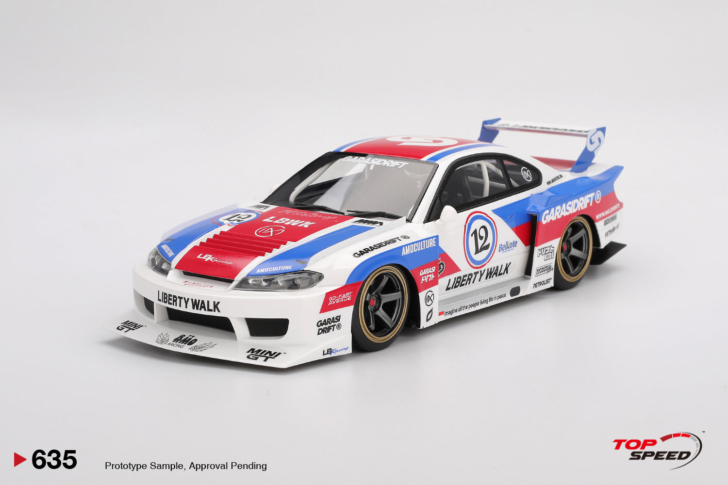 ミニカー NISSAN LB-SUPER SILHOUETTE S15 SILVIA PREORDER* Nissan LB-Super Silhouette S15 SILVIA GARASIDRIFT