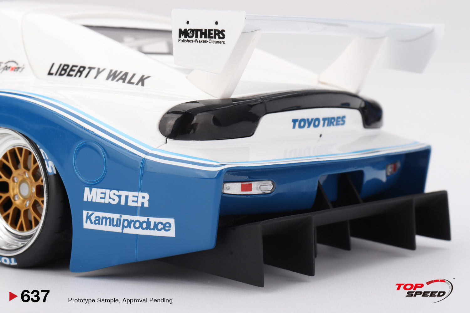 PREORDER* Top Speed Models 1:18 Mazda RX-7 LB-Super Silhouette
