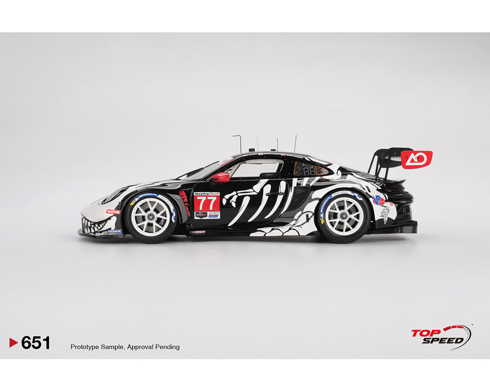 PREORDER* Top Speed Models 1:18 Porsche 911 GT3 R #77 AO