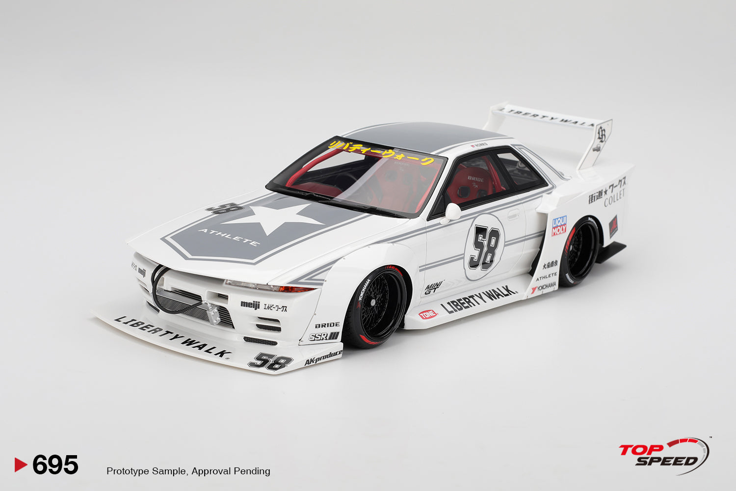 *PREORDER* Top Speed Models 1:18 LBWK Nissan GT-R32 Kaido Works TAS 20 ...