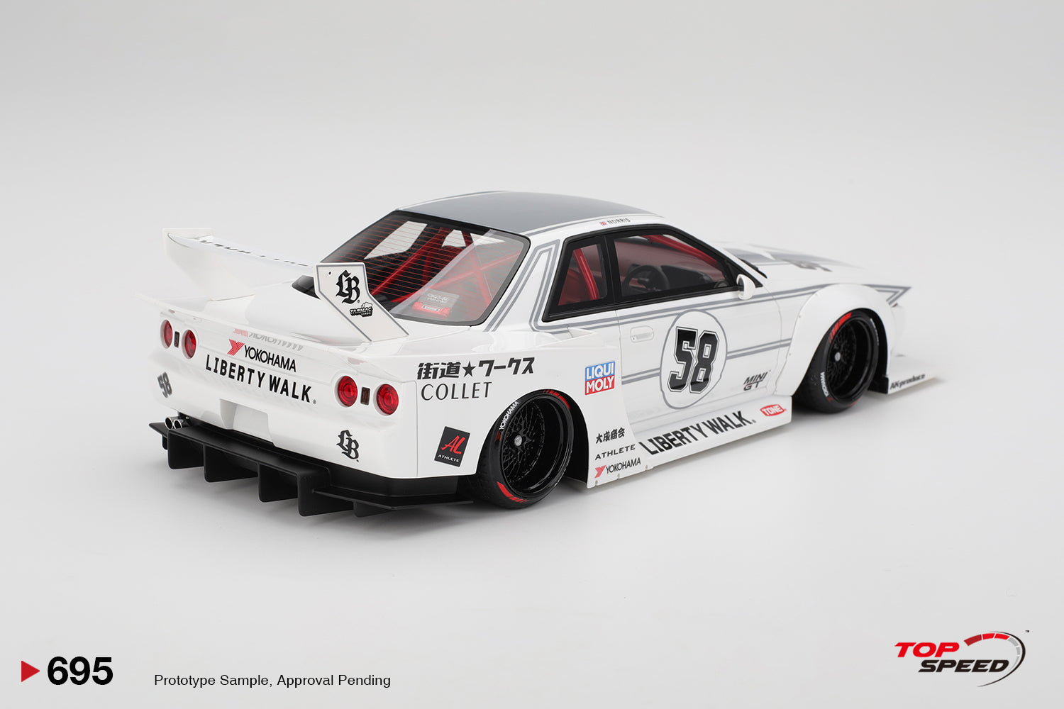 PREORDER* Top Speed Models 1:18 LBWK Nissan GT-R32 Kaido Works TAS