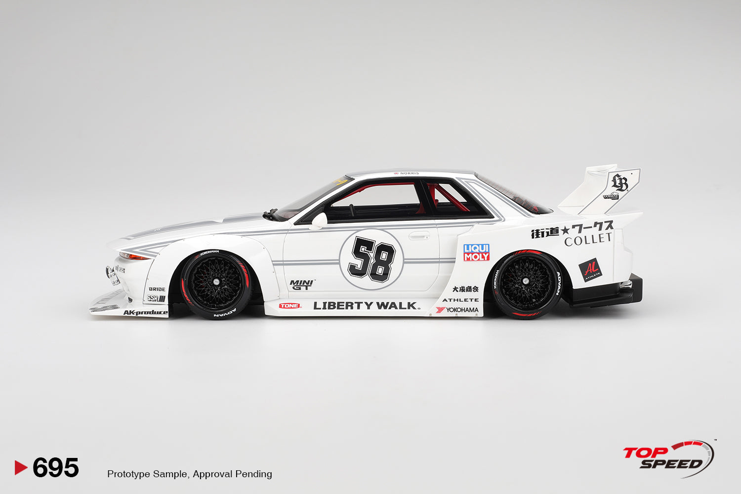 PREORDER* Top Speed Models 1:18 LBWK Nissan GT-R32 Kaido Works TAS