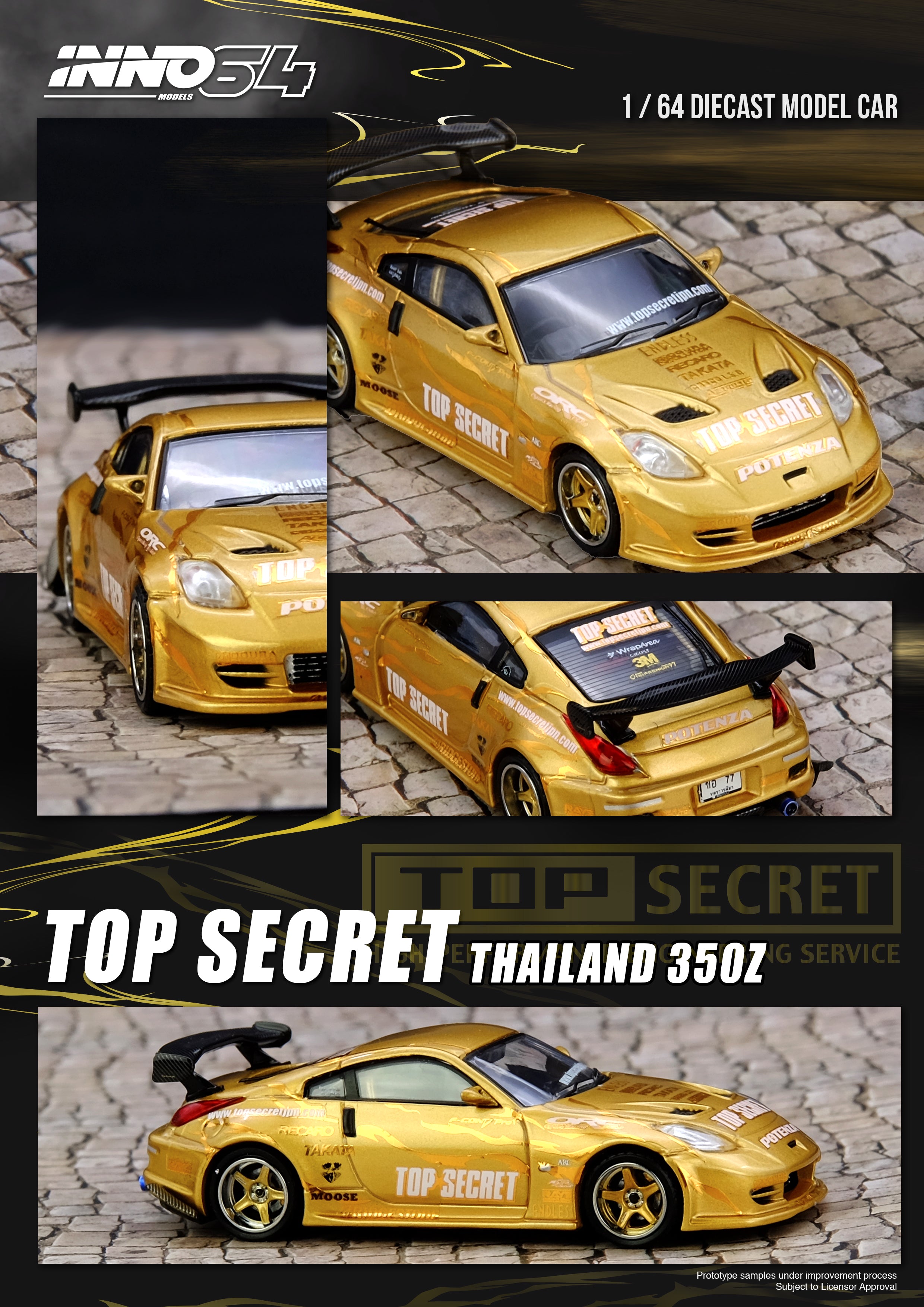 PREORDER* INNO64 1:64 Nissan 350Z (Z33) Top Secret Thailand