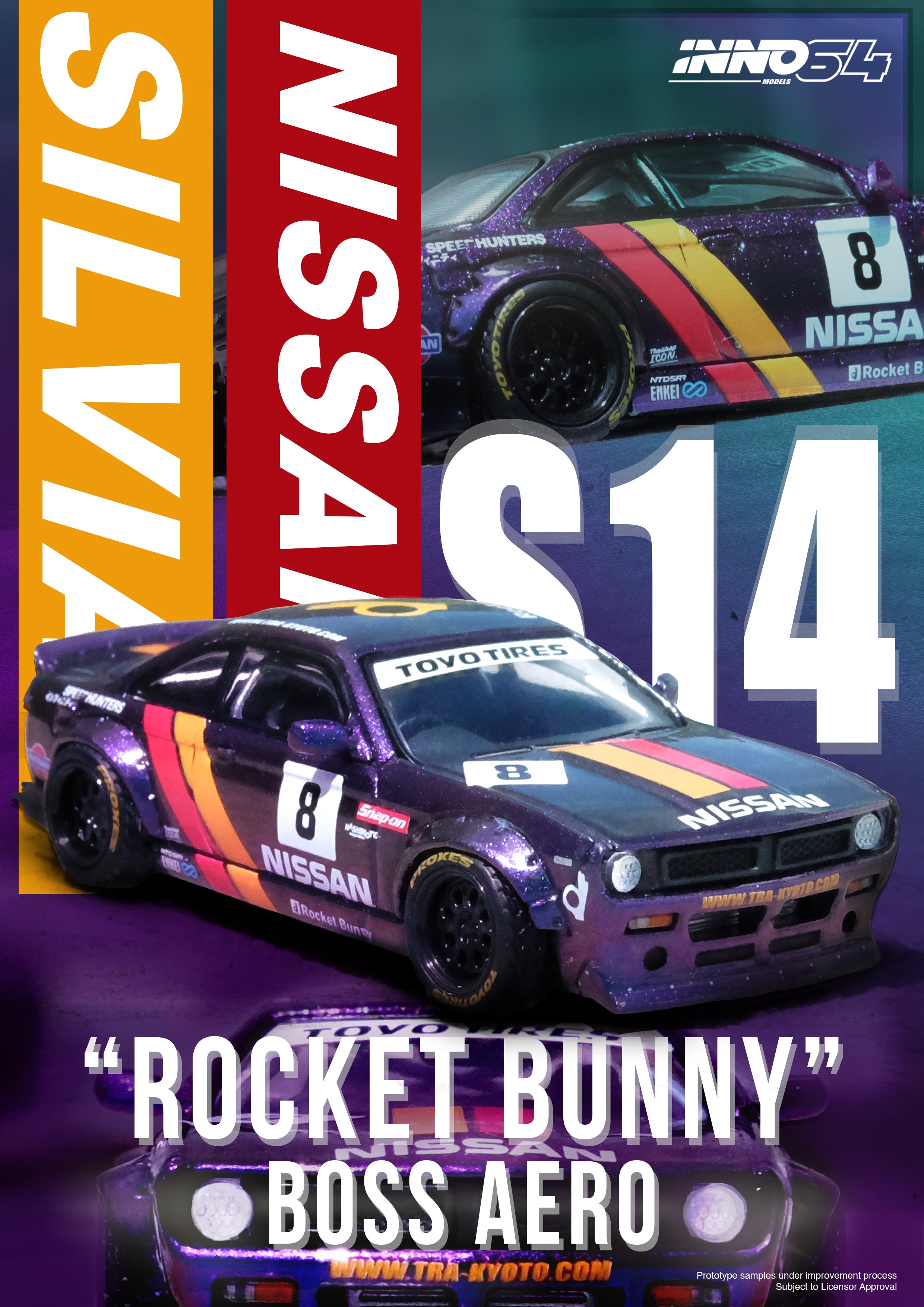 INNO NISSAN SILVIA BOSS “ROCKET BUNNY Rocket Bunny S14 (Boss) Aero - Nissan 240SX Silvia (S14)
