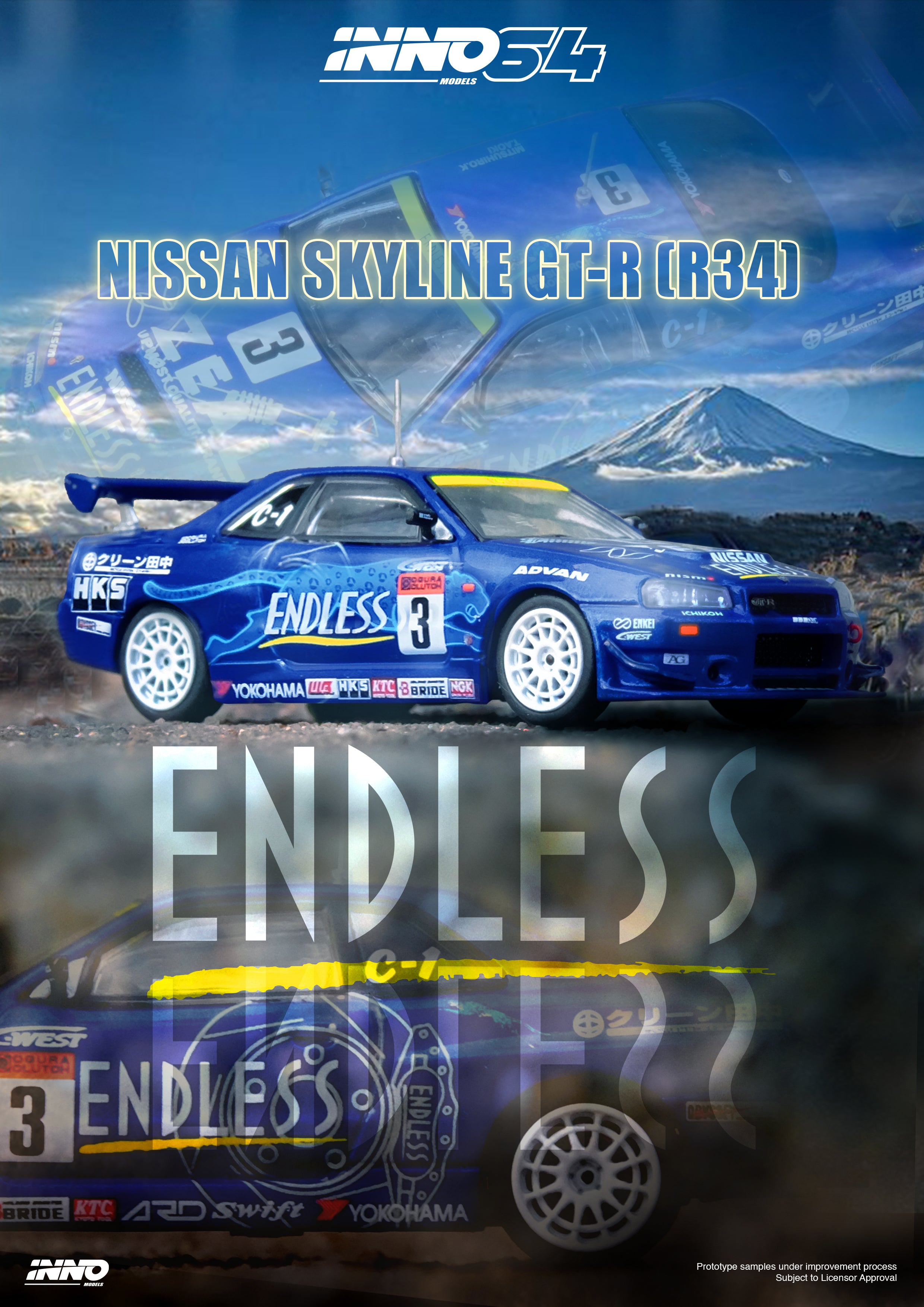 INNO64 1:64 Nissan Skyline GT-R (R34) #3 