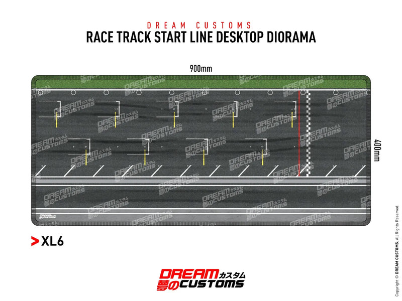 Dream Customs 1/64 Racetrack XL6 Desktop Diorama