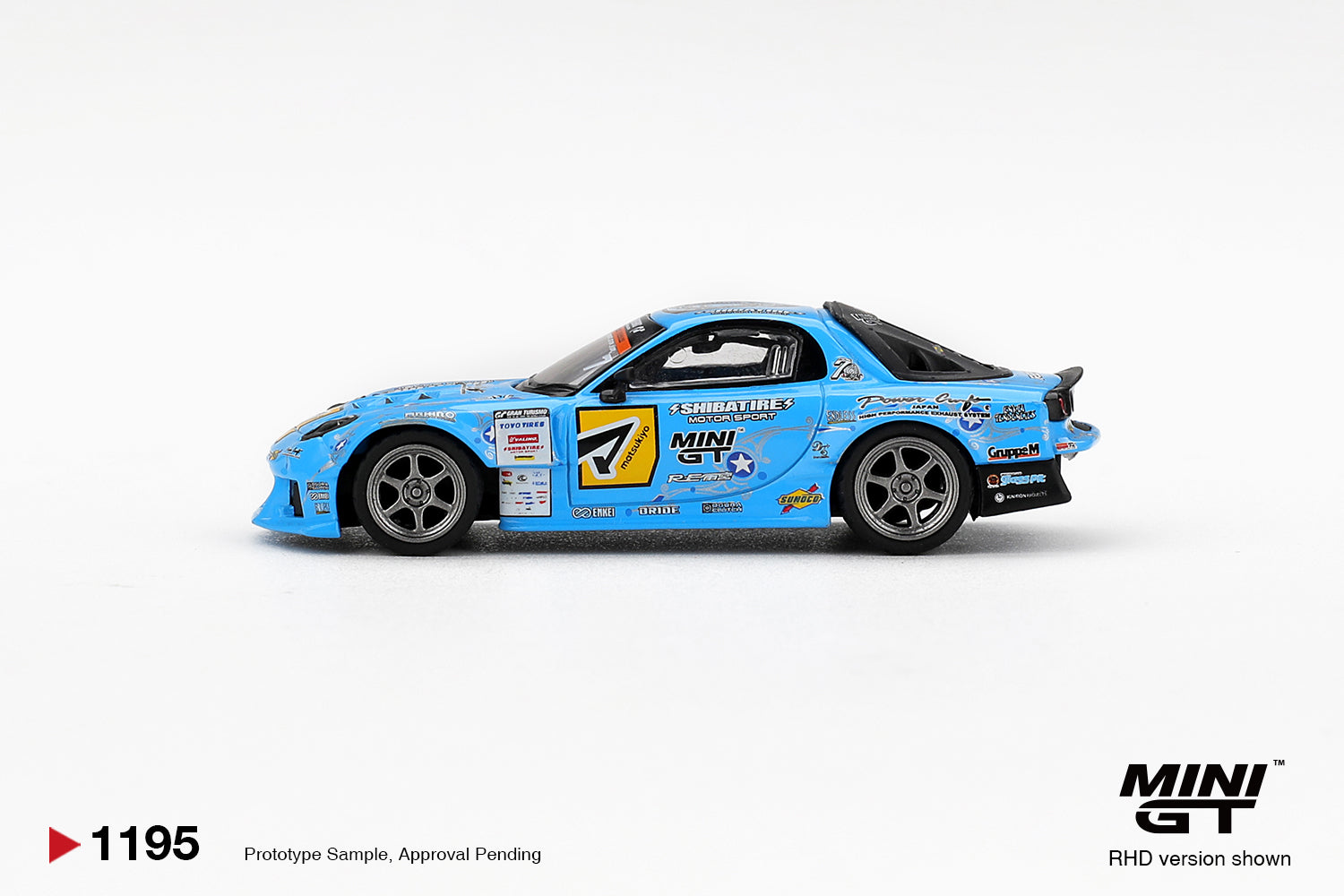 【シークレット】 オプションミニカーコレクション RX-7(’98) PREORDER* MINIGT 1:64 Mazda RX-7 RE-Amemiya 2025 D1GP in Blue