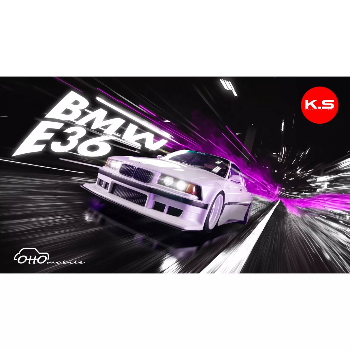 Ottomobile 1:18 BMW E36 Khyzyl Saleem Alpine White 300 2022