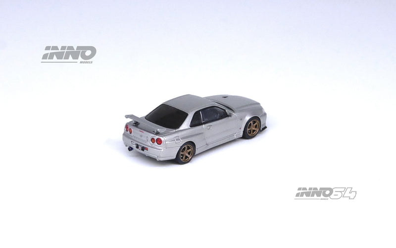 *PREORDER* INNO64 1/64 Nissan Skyline GT-R (R34) V-Spec II in Silver
