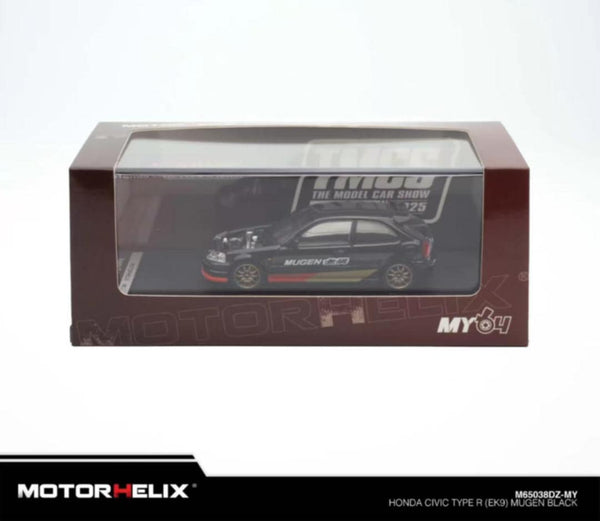 *PREORDER* MotorHelix 1:64 Honda Civic Type-R (EK9) MUGEN in Black TMCS Special Event Edition (ONE PER PERSON PER ORDER)