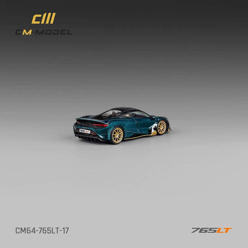 CM Model 1:64 McLaren 765LT in Metallic Black Green
