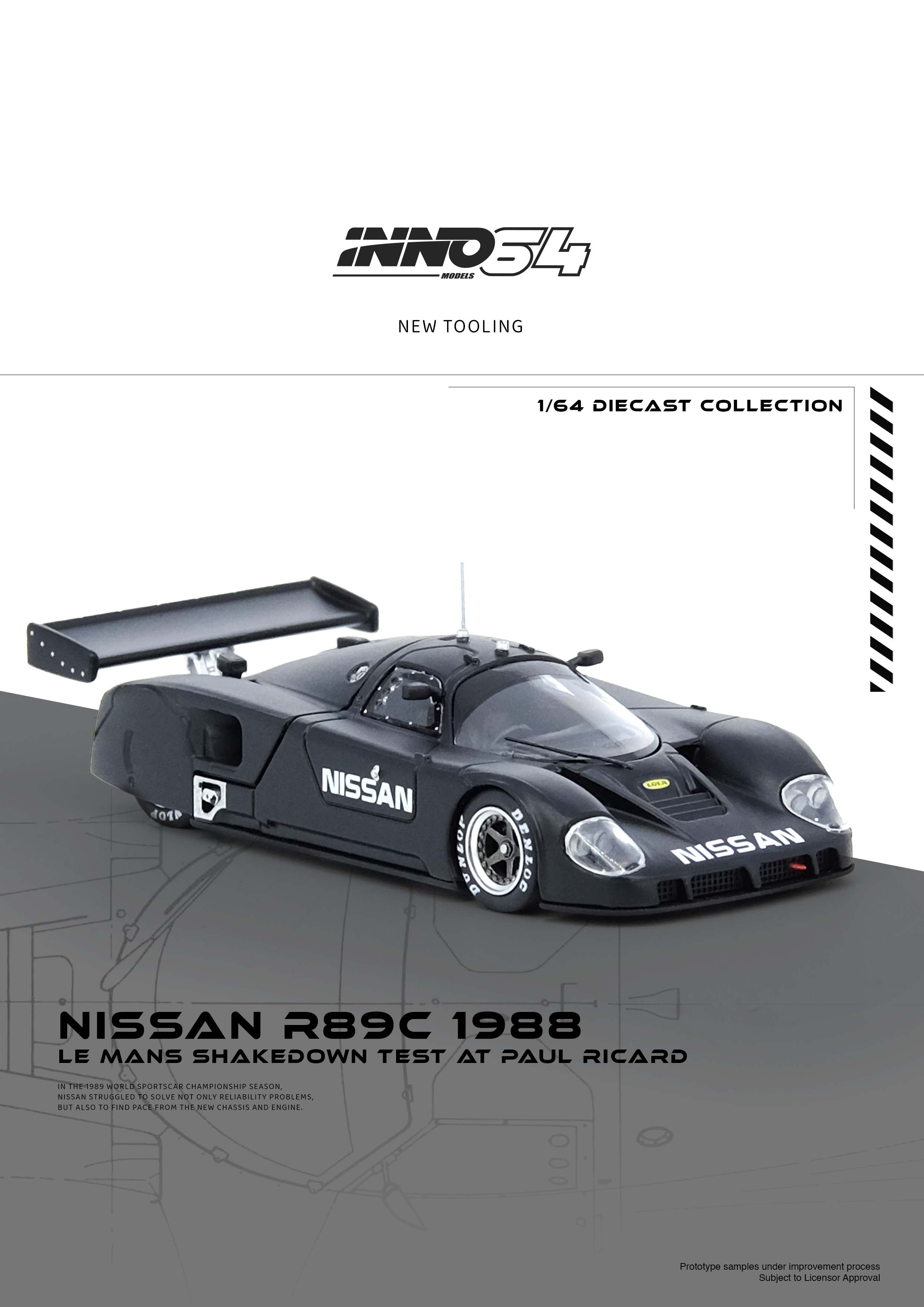 INNO64 1:64 Nissan R89C Le Mnas Shakedown Test at Paul Ricard 1988