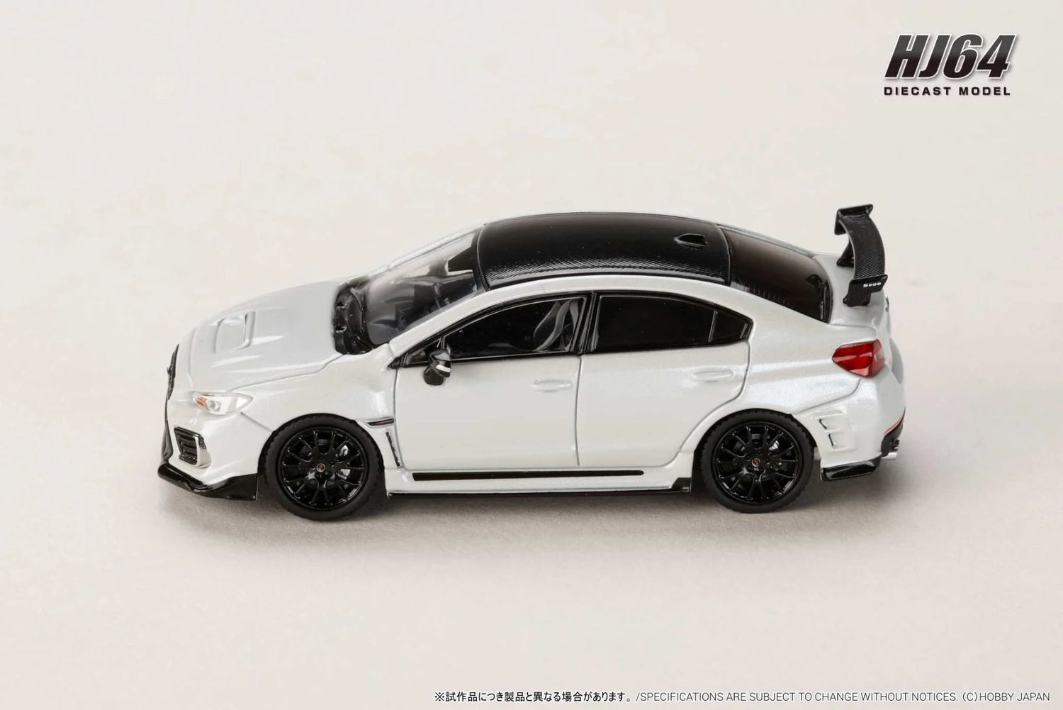 *PREORDER* Hobby Japan 1:64 SUBARU S208 NBR CHALLENGE PACKAGE in Crystal White Pearl