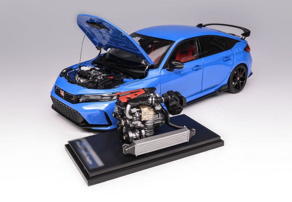 MotorHelix 1:18 Honda Civic Type-R (FL5) in Racing Blue Pearl