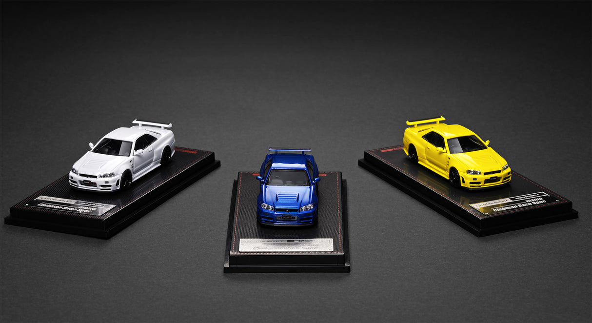 *PREORDER* Ignition Model 1:64 Nissan Skyline GT-R (BNR34) NISMO Customized Version in White Metallic
