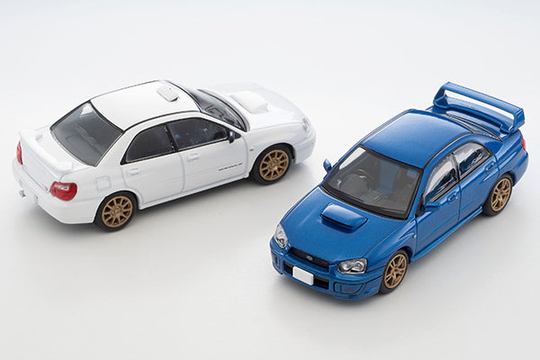 TomyTec 1:64 Subaru Impreza WRX STi Spec C (2003) Model in Blue