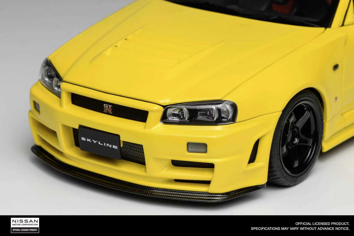 *PREORDER* MotorHelix 1:18 Nissan Skyline GT-R (R34) Customized Version in Yellow
