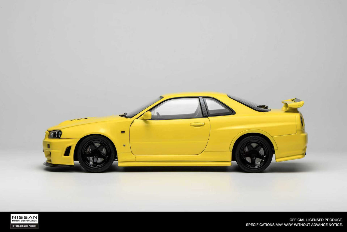 *PREORDER* MotorHelix 1:18 Nissan Skyline GT-R (R34) Customized Version in Yellow