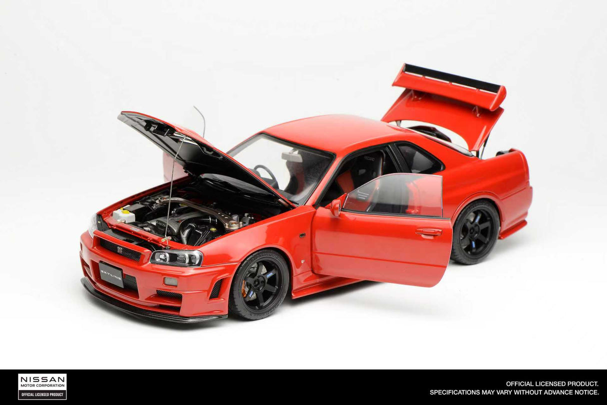 *PREORDER* MotorHelix 1:18 Nissan Skyline GT-R (R34) Customized Version in Active Red