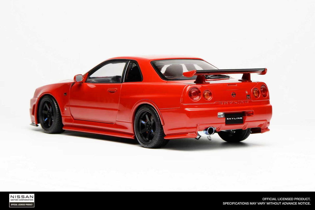 *PREORDER* MotorHelix 1:18 Nissan Skyline GT-R (R34) Customized Version in Active Red