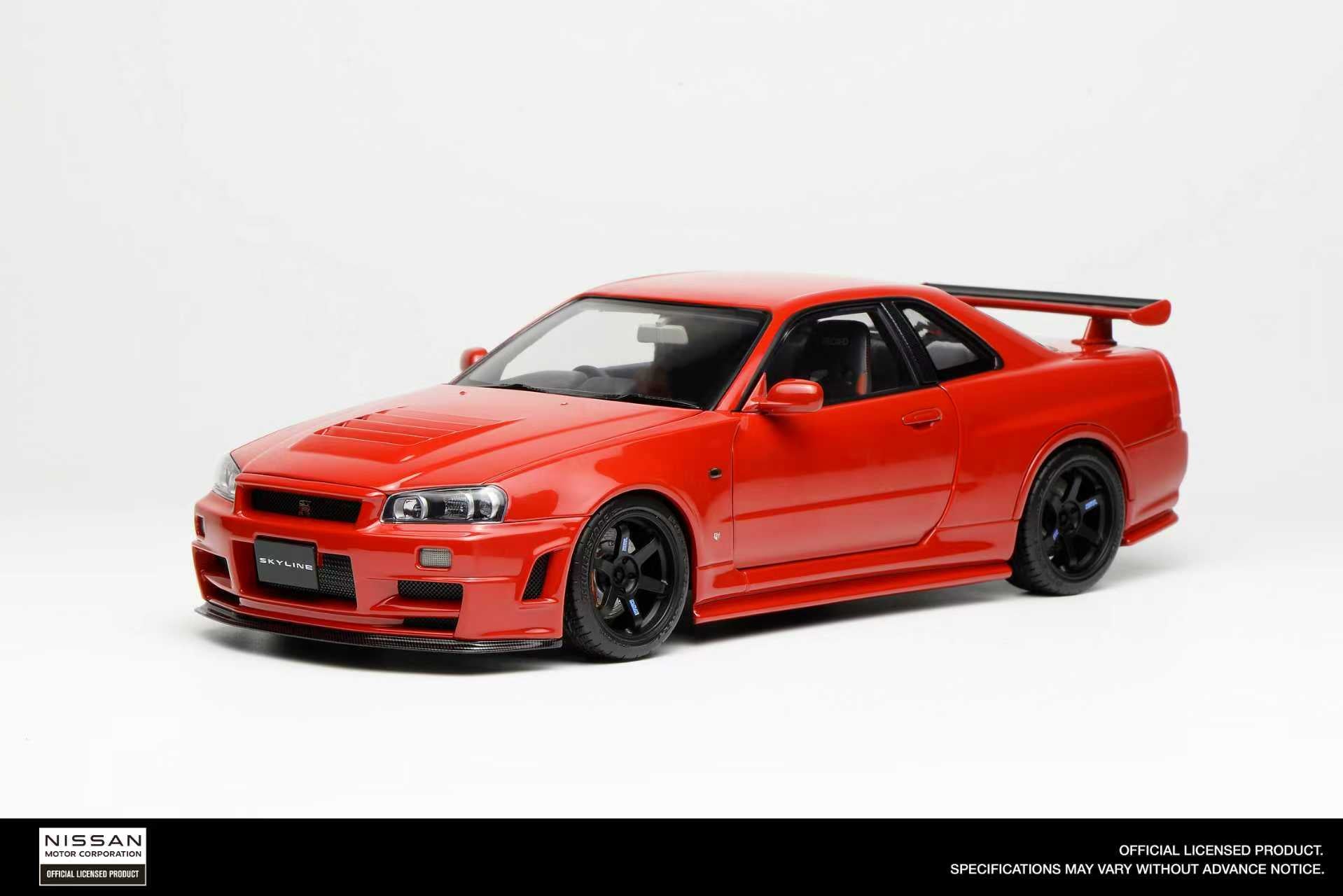 MOTORHELIX 日産 スカイライン GTR R34 1/18 Motorhelix 1/18 NISSAN SKYLINE GT-R R34 Z-tune nismo Diecast Model