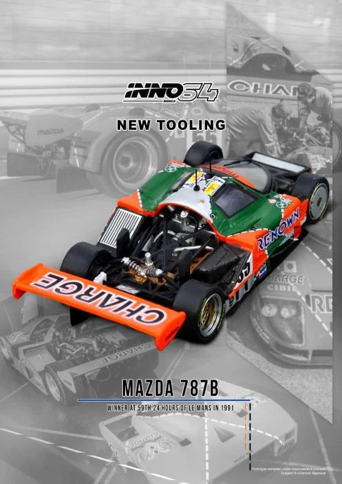 *PREORDER* INNO64 1:64 Mazda 787B Winner At 24 Hours Le Mans 1991