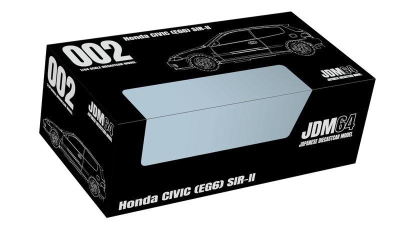 *PREORDER* Hobby Japan 1:64 Honda Civic SiR-II (EG6) in Milano Red with Carbon Bonnet