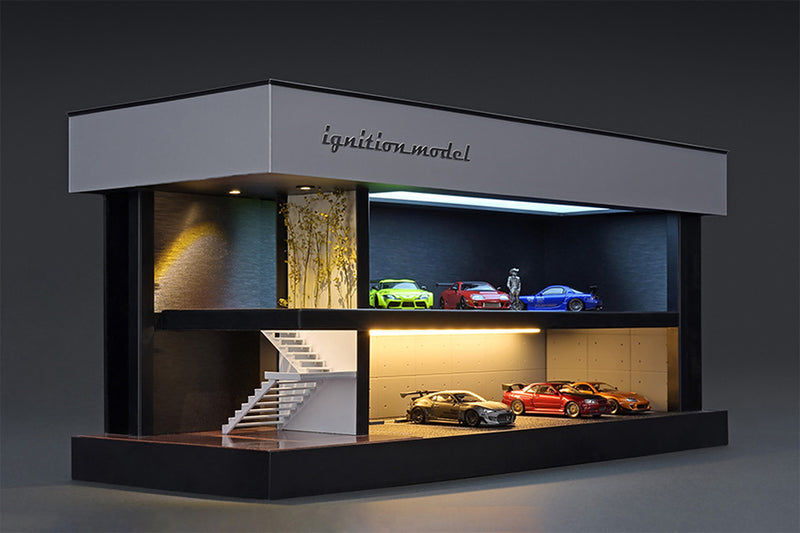 Ignition Model 1:64 Model Car Showroom Diorama with Lighting Display