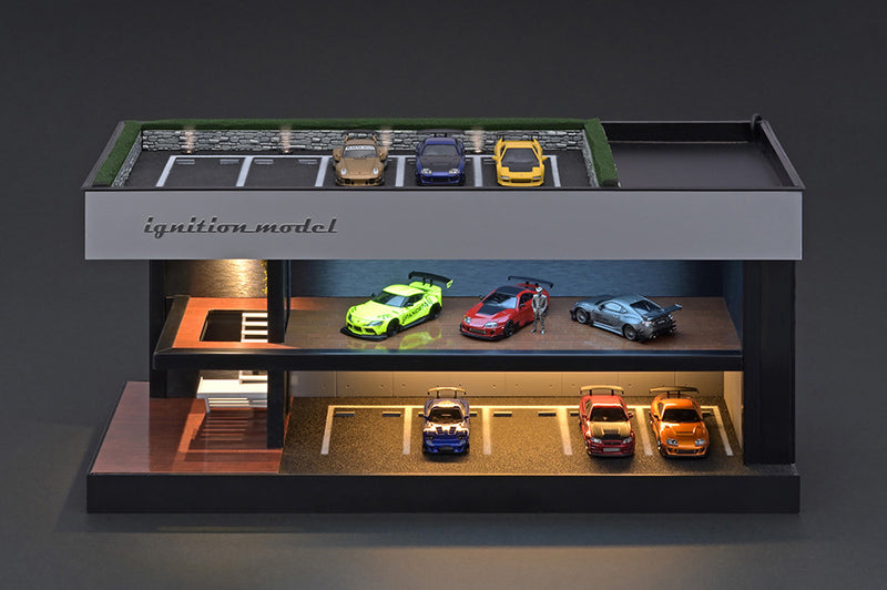 Ignition Model 1:64 Model Car Showroom Diorama with Lighting Display