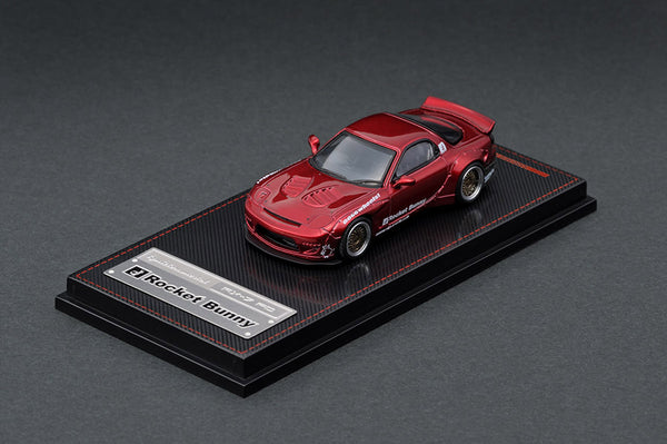 Ignition Model 1:64 Mazda RX-7 FD3S Rocket Bunny in Red Metallic