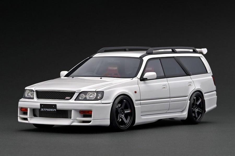 Ignition Model 1:18 Nissan Stagea 260RS (WGNC34) in White with