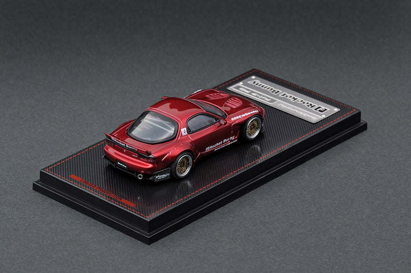 Ignition Model 1:64 Mazda RX-7 FD3S Rocket Bunny in Red Metallic