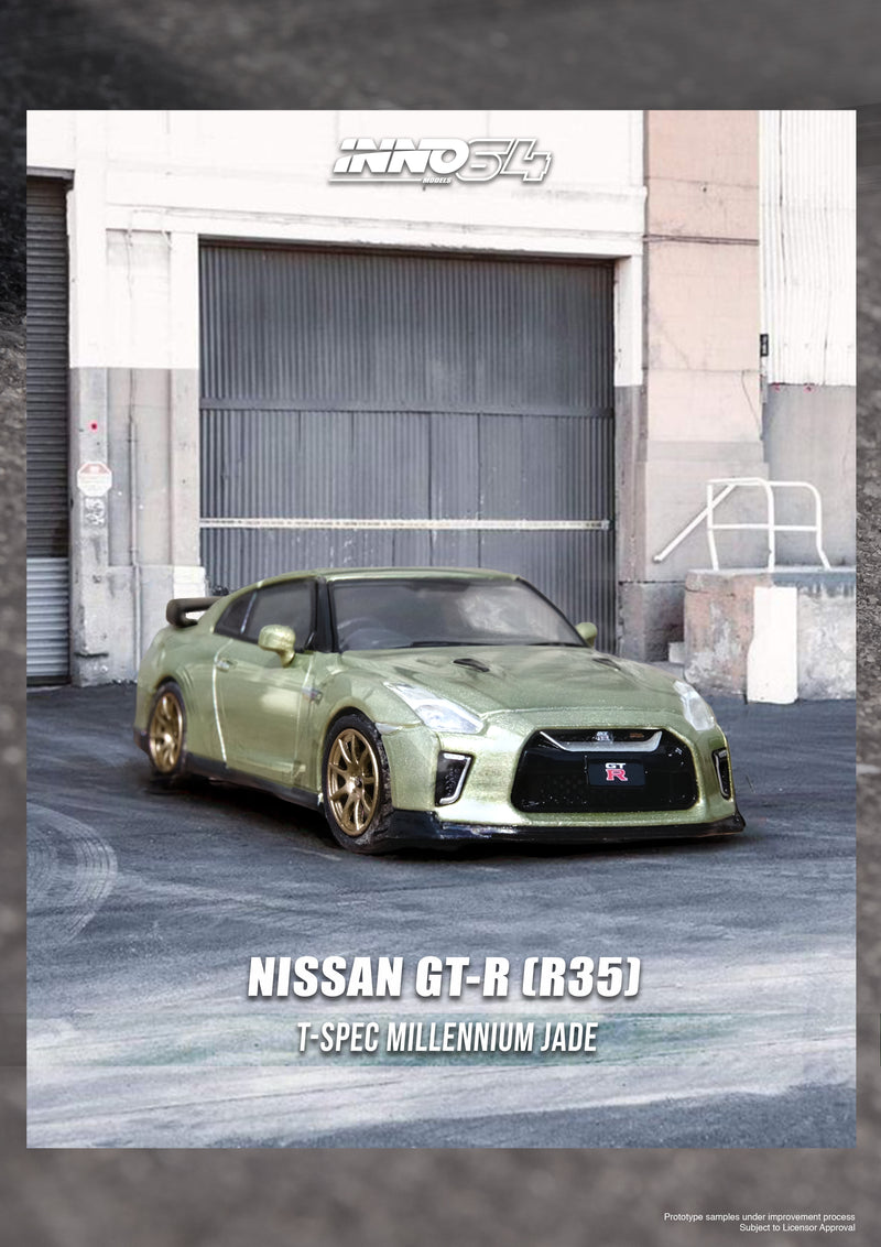 *PREORDER* INNO64 1/64 Nissan GT-R (R35) in Millennium Jade