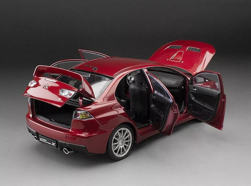 Sun Star 1:18 Mitsubishi Lancer Evolution X in Red Metallic