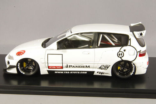 One Model 1:18 Honda Civic EG6 Rocket Bunny in White – Model Cars