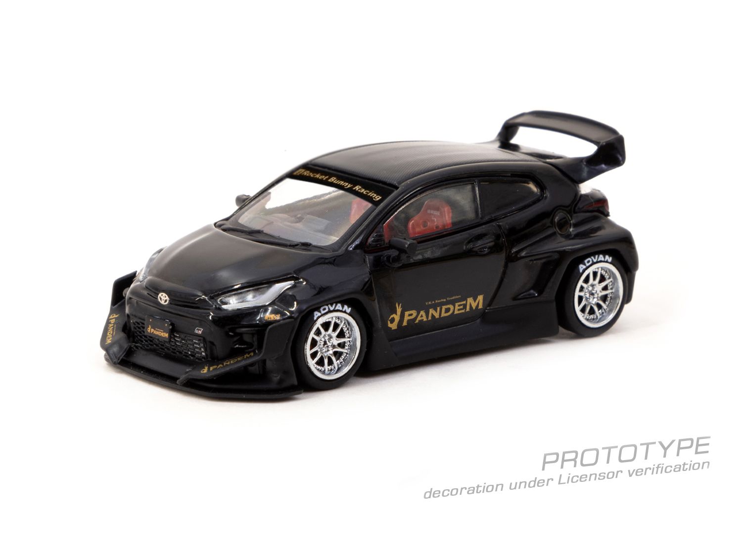 Tarmac Works 1/64 Toyota GR Yaris Pandem in Black