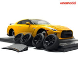 *PREORDER* One Model 1:18 Nissan GT-R R35 Special Custom Edition in Amber Yellow