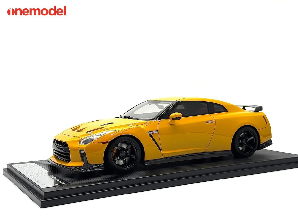 *PREORDER* One Model 1:18 Nissan GT-R R35 Special Custom Edition in Amber Yellow