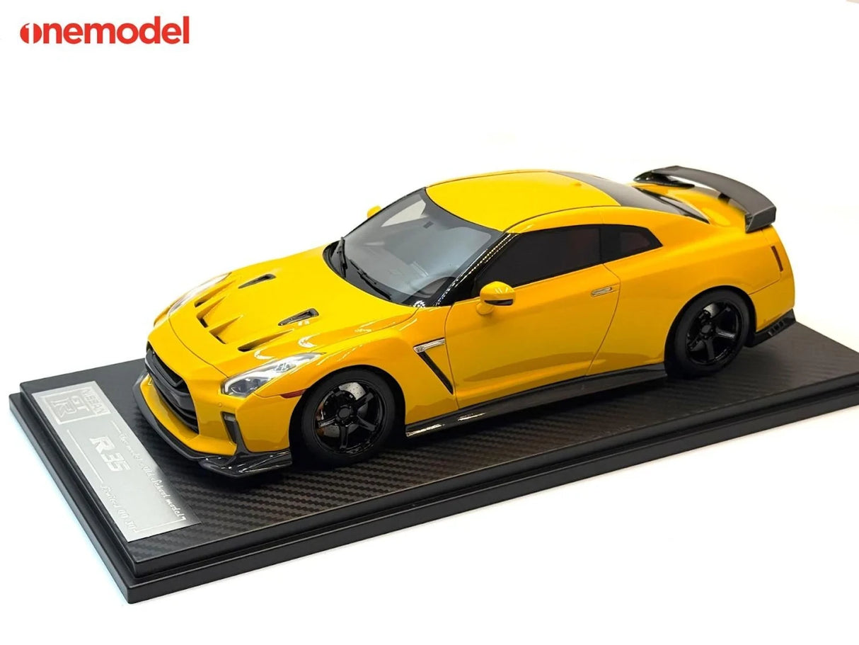*PREORDER* One Model 1:18 Nissan GT-R R35 Special Custom Edition in Amber Yellow
