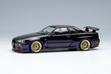 Make Up Co., Ltd / Eidolon 1:43 Nissan Skyline GT-R (BNR34) V-spec II 2000 (BBS LM Wheel) in Midnight Purple 3