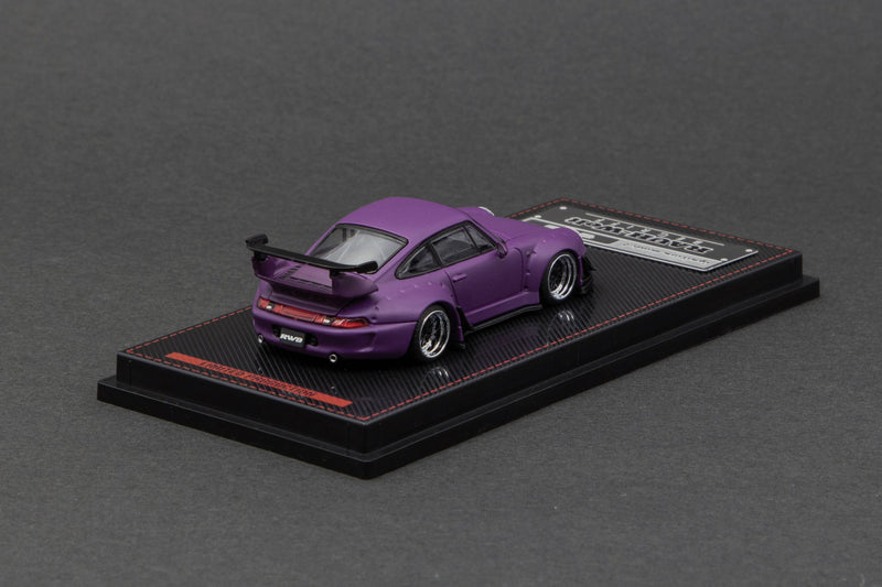 Ignition Model 1:64 Porsche 993 RWB in Matte Purple with Mr. Nakai