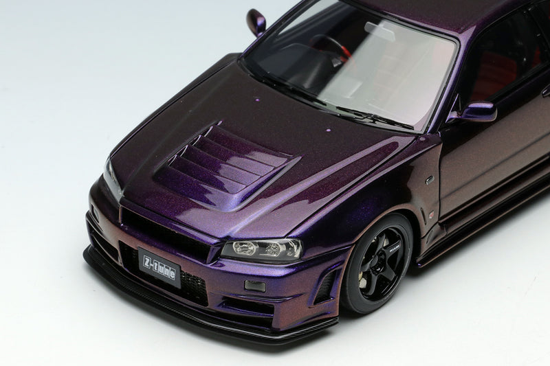 Make Up Co., Ltd / Eidolon 1:43 Nissan Skyline GT-R (R34) NISMO Z-tune 2004 Midnight Purple 3