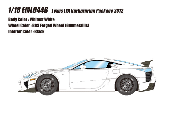 1:18 Lexus LFA Nurburgring Package 2012 White