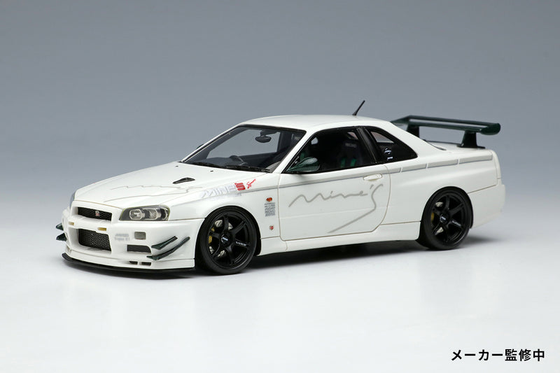 NISSAN SKYLINE GT-R R34 V-SPEC Blanc EBBRO 57 1:43 de reference 57